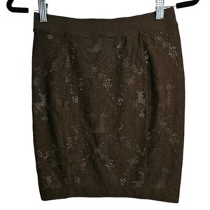 NWT! Armani Exchange A/X Mini Skirt Lace Lined Women's Size Small NEW!